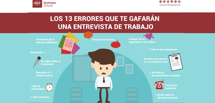 errores comunes en entrevistas laborales